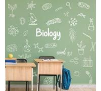 Graffiti Science Wall Decal - Biology Doodle Vinyl Stickers, Classroom & Study Room Decor for Students & Teachers.