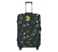 Graffiti Skateboard Print Suitcase Cover Protector Travel Luggage Cover Suitcase Washable Baggage Covers Anti-Scratch