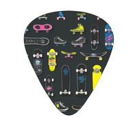 Graffiti, Skateboard Printing, 12pcs Guitar Cubes for Guitar and Ukulele, Unique Guitar Gift