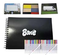 Graffiti Sketchbook: 200lb Recycled Paper - No Bleed, Creativity Bare Graffiti Sketchbook with 180 Real Cityscapes, Pro-Grade Street Art Workbook, Graffitis Artist and Beginners (C)