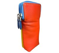 Graffiti Soft Leather Double Spectacle Glasses Case 7-157 (Pacific)