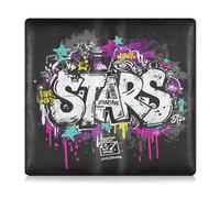 Graffiti Stars Premium Leather Toursuit car Registration and Insurance Card Holder Wallet Accessories Case for ID, Driver's License, Key Contact Information Cards