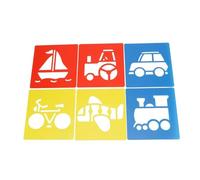 Graffiti Stencils 6Pcs/Kit Hollow Painting Template DIY Graffiti Stencils Spray Painting(Type 3)