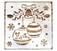 Graffiti Stencils DIY Album Decorative Wall Window Stencil Spray Painting Template Graffiti Drawing Tool Cute Snowman(7)
