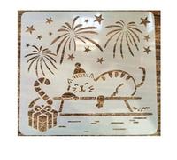 Graffiti Stencils DIY Craft Wall Window Floor Decor Spray Painting Template Graffiti Drawing Tool Cute Snowman(6)