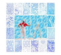 Graffiti Stencils Wildflower Painting Templates Can Be Reused for Flowers and Plants. Pet Graffiti is Washable DIY(Grey)