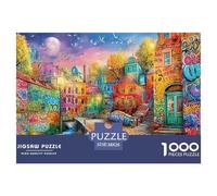 Graffiti StreetGargantuan Jigsaw Puzzles for Adults Comprising 1000 Advanced And Ruthlessly Difficult Challenging Puzzle Game Pieces - Forged to Be An Heirloom-Quality Gift Jigsaw Puzzles for Adults