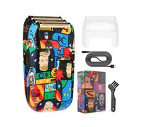 (Graffiti style, USB model) 3Dawang reciprocating electric shaver men's whitening device multi-functional shaver household bald haircutter