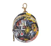 Graffiti Sun Yellow Black Art Baby Girl Pacifier Case Holder Portable Change Purse Key Holder, Baby Essentials