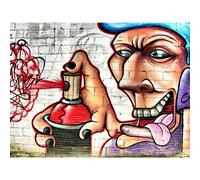 Graffiti Tagger Spray Can Large Canvas Wall Art Print