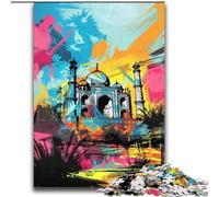 Graffiti Taj Mahal Jigsaw Puzzles for Teenagers 2000 Jigsaws, Brain Intelligence Challenge Addictive Toys Birthday Gifts for Age 14+ (70x100cm)