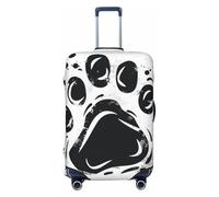 Graffiti Vector of Paw Elastic Travel Luggage Cover Suitcase Protector, Print Suitcase Baggage Cover Anti-Scratch
