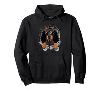 Graffiti Wall Art Doberman Pinscher Sunglasses Dobbie Pullover Hoodie