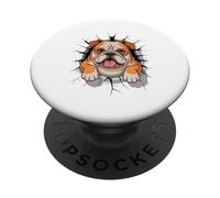 Graffiti Wall Art English Bulldog PopSockets Adhesive PopGrip