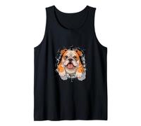 Graffiti Wall Art English Bulldog Tank Top