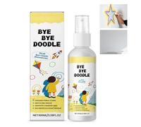 Graffiti Wall Cleaner and Stain Remover Spray, Paint Stripper for Permanent Marker Ink Crayon and Spray Paint, Mild Formula for Wood and Plastic Surfaces, 100ml