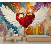 Graffiti Wall Murals, Love Mural, Street Art Wallpaper for Living Room Bedroom TV Background Office Decor - 366x254cm
