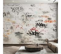 Graffiti Wallpaper - Modern Hip Pop Wall Mural 280x200 cm (W x H), Non-Woven Photo Wallpaper Mural for Bedroom, Living Room, Hallway, Home Decor Y&W90