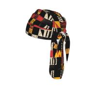 Graffiti's Retro Secret Realm Printed Mesh Cycling Cap Cap, Quick Dry Do Rag Helmet Liner for Outdoor Sports Fitness