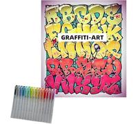 GRAFFLETTERS - Collector Edition: Over 3,000 Graffiti Letter Examples,Creative Graffiti Lettering Workbook & Coloring Book,Collector Book,Suitable for Graffiti Enthusiasts and Beginners