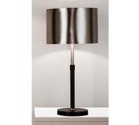 grafias chrome shade table lamp with brushed black