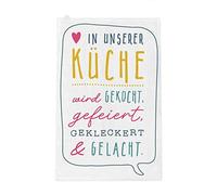 Grafik-Werkstatt 63918 Tea 100% Cotton | Dry Towel Funny Saying | Our Kitchen