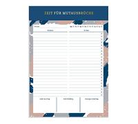 Grafik-Werkstatt Day to Do Pad with Gold Finish | 50 Sheets | Time for Courage Breakouts