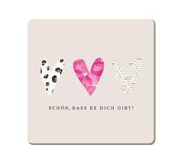 Grafik Werkstatt Funny Cork Coaster | Schön, dass es Dich gibt!