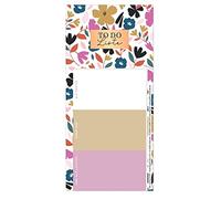 Grafik-Werkstatt Magnetic Block with Gold Finish | Tear-Off Pad | 50 Sheets | To-Do List