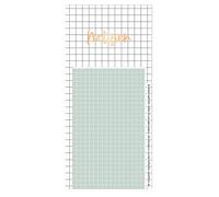 Grafik-Werkstatt magnetic pad with gold finish, tear-off pad, 50 sheets, notes