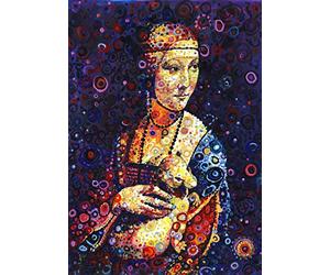 Grafika Jigsaw Puzzle 1500 pieces - Leonardo da Vinci: Lady with an Ermine, by Sally Rich