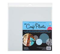 Grafix Craft Plastic Sheets 12 x 12 inches 4 per Package Clear .020, 12" x 12"