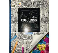 Grafix 2X CREATIVE ADULTS COLOURING BOOK 160 DESIGNS ART STRESS THERAPY RELAXING NEW