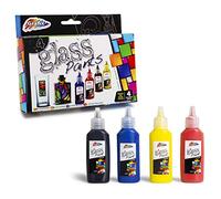 Grafix 4 Glass Paints, 4 Count (Pack of 1)