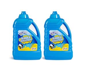 Grafix Bubble Solution 2-Pack | 3.6L Total | Large Bubble Mixture for Machines & Wands | Easy Pour Funnel | Outdoor Bubble Play for Kids
