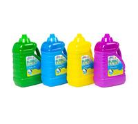 Grafix Bubble Solution Bottle 1.8 litres - Large Bubble Mixture for Bubble Machines with a Funnel Assorted Colors