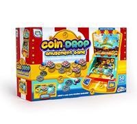 Grafix Coin Drop Amusement Game Fairground Arcade Pusher Machine Children Kids Family Fun Battery Operated, Multicolor, 38.5 x 23.5 x 8.5 cm