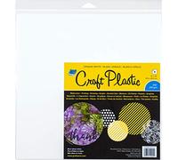 Grafix Craft Plastic Sheets 12"x12" 4/Pkg-Opaque White .010, Multi, 12-x-12-Inch