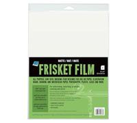 GRAFIX Frisket Film Matte 9"x12" All Purpose Low Tack Self-Adhering Removeable Adhesive Film, for Airbrushing, Retouching, Stencils, Rubber Stamping, Watercolors and Masking, Pack of 6
