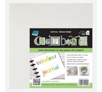 Grafix Grafix 12 x 12-inch Medium Weight Chipboard Sheets, Pack of 25, White