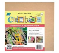 Grafix Medium Weight Chipboard Sheets 12"X12" 25/Pkg-Natural, Paper, 12"x12"x0.06"