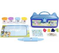 Grafix Rms Bluey Dough Carry Case Set, Kids Arts And Crafts Kit With Modelling Dough, Portable Creative Play Set