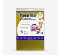 Grafix : Shrink Film : A4 : 6 Pack : Gold and Silver Colours