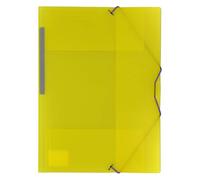 grafoplás 04801260- Plastic Folder with Elastic and 3 Flaps, Color Yellow, Size DIN A4