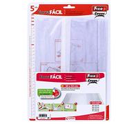 Grafoplás 1009700 - Pack of 5 Liners for Books, Adjustable, 30 x 53 cm.