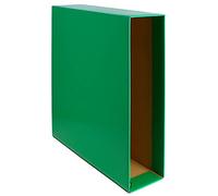 Grafoplás 17171320 Pack of 12 Grafcolor File Cases, Green, Folio Size, Spine 85 mm