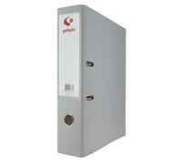Grafoplás 27269571. Pack of 12 Lever Arch Folders, A4, Rings 65 mm, Grey, Polypropylene Lined, Eyelet in Spine, Grafcolor Series