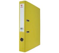 Grafoplás 27279360. Pack of 12 Lever Arch Folders, Folio Size, Rings 45 mm, Yellow, Polypropylene Lined, Eyelet in Back, Grafcolor Series