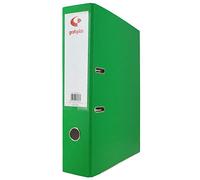 Grafoplás 27279523. Pack of 12 Lever Folders, Folio Size, Rings 65 mm, Light Green, Polypropylene Lined, Eyelet in Spine, Grafcolor Series