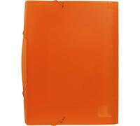 Grafoplás 2960852 Xs Series File Bellows with Rubbers, Orange, Folio